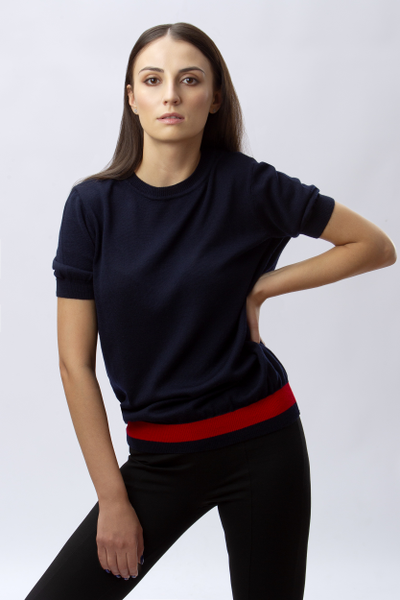 Джемпер с коротким рукавом