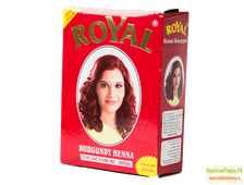 БОРДОВАЯ ХНА "РОЯЛ БУРГУНДИ" - натуральная хна-краска для волос ("ROYAL" Henna Hair Colors-BURGUNDI) Упаковка 6 пакетиков по 10 грамм