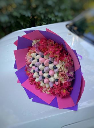Букет из клубники в шоколаде №12 в Ростове-на-Дону | FRUTTI FLOWER