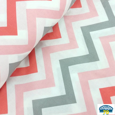 Балдахин для кровати с надстройкой Соня Зигзаг коралловый