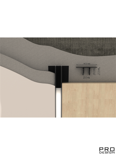 Декоративный стеновой профиль Pro Design 534 Черный