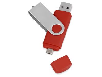 Флешка с двумя разъемами USB и micro USB, 8 ГБ, 15.3