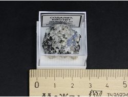 Содалит, Биотит в пластиковом боксе, Россия, Южный Урал №20524