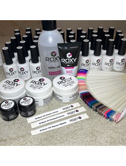 Материалы для маникюра ROXY Б/У (50 шт.) с выкрашенной палитрой