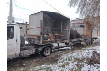 Когда нужно быстро разобрать металлический разборный гараж из 27 секций и увезти его из за срочного вывоза адменистрации, в принудительном порядке