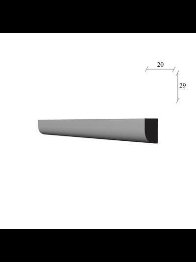 молдинг МЛ-107 гипсовый для стены