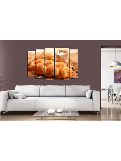 Модульная картина "Свежий хлеб"