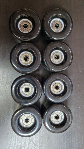 Kолеса для квадов с подшипниками Xiobo Black 8 шт