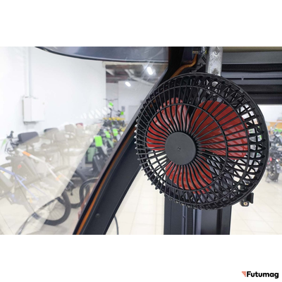 Грузовой электротрицикл Rutrike КАРГО Кабина Дуал NEXT 72V 2000W зеленый
