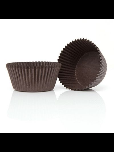 Форма бумажная/капсула для маффинов/капкейков/моти (коричневая, 100 шт), 50*30мм