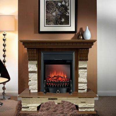 Электрокамин Турин NT M1 с очагом Fobos