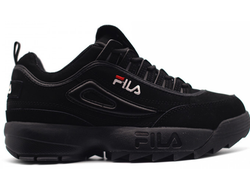 Fila Disruptor 2 Черные полностью замшевые (36-46)