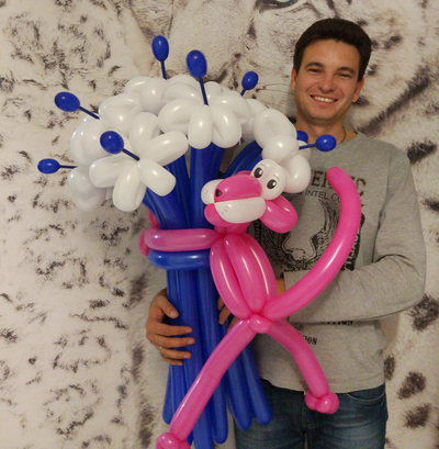 букет "розовая пантера"