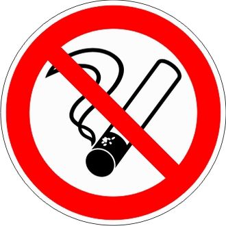 Знак P01 «Запрещается курить»