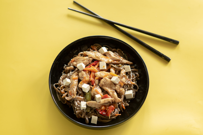 Гречневая лапша Соба с овощами