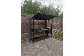 Мангал Loft 2м с печкой