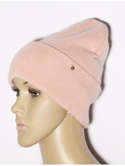 Екатеринбург. Шапка женская "Ангора гладкая" 040 розовая, бирюзовая, серая, бежевая