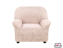 Чехол на кресло Микрофибра Премиум Античная Роза. Бренд Еврочехол