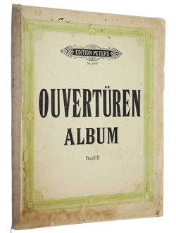Ouverturen - Album. Band II. Leipzig: C.F.Peters, 190?.
