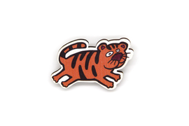 Деревянный значок "Тигр"