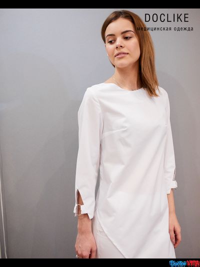 БЛУЗА DOCLIKE DL424 белая