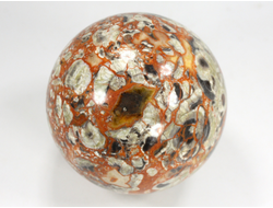 Шар "Яшма цветочная", Риолит, Россия (69 мм, 433 г) №37542