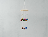 Музыка ветра «Цветные колокольчики», металл, 9 колокольчиков, 64 см