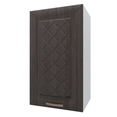 Кухня "Агава" 1,45мх2,75м угловая МДФ (Эра) тёмная/светлая