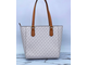 Сумка Michael Kors Jet Set Medium Logo Pocket Tote Bag белая