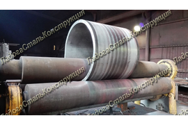 алюминиевая обечайка со стенкой 35 мм диаметром 510 мм из АМг6 на вальцах