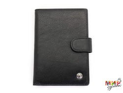 Мужская кожаная обложка для автодокументов Dierhoff Д 8100-084