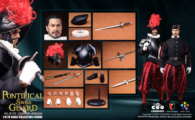 Капитан швейцарской гвардии (медная версия) - Коллекционная ФИГУРКА 1/6 scale SERIES OF EMPIRES - PONTIFICAL SWISS CAPTAIN (EXCLUSIVE CUPRONICKEL VERSION) (SE129) - COOMODEL