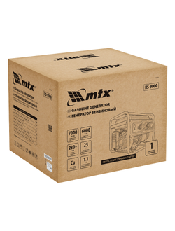 Генератор бензиновый RS-9000, 7 кВт, 230В, ручной стартер MTX