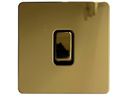 Переключатель одноклавишный T&J Electric Ultimate II Polished Brass