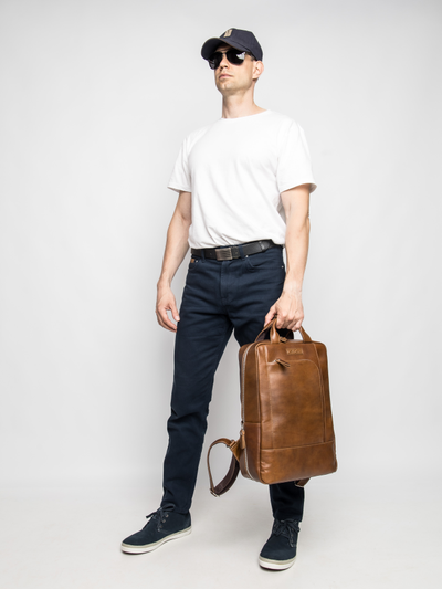 Кожаный рюкзак Viterbo Premium brown (арт. 3111-63)