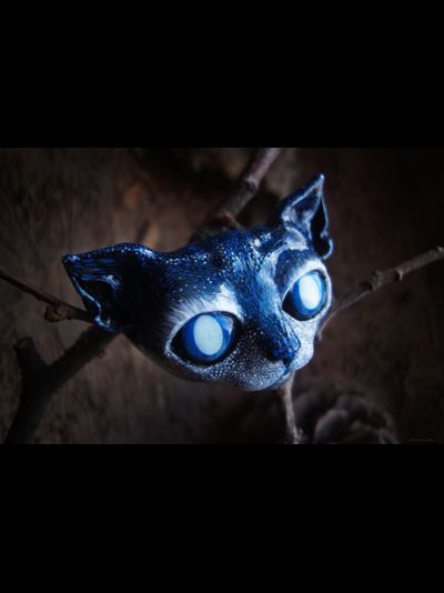 &quot;Дух лунного света, кот Фебы&quot;, необычная брошь в стиле фэнтези