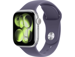 Apple Watch Series 11 46mm Silver Aluminium Case with Purple Fog Sport Band M/L