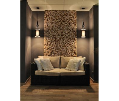 3D-Панно из можжевельника на щите 500х500 мм