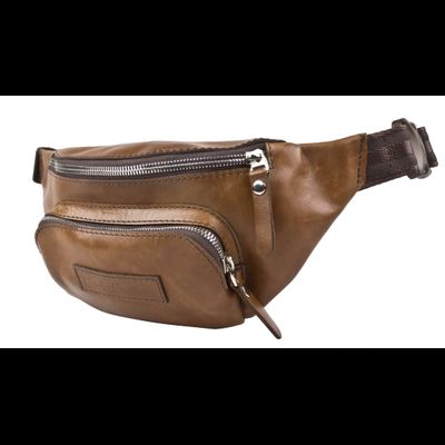 Кожаная поясная сумка Scarlino cognac (арт. 7018-03)