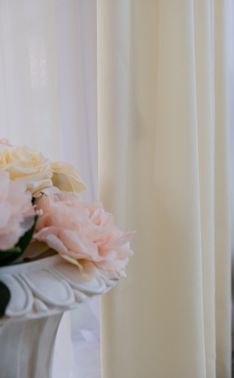 Шторы сливочные