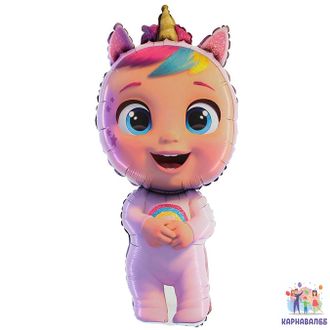 Шар фольга Край Бэйби 102 см  ( шар + гелий + лента)