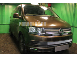 Защита радиатора Volkswagen T6 (Multivan,Caravelle) 2015- (2 части) chrome низ