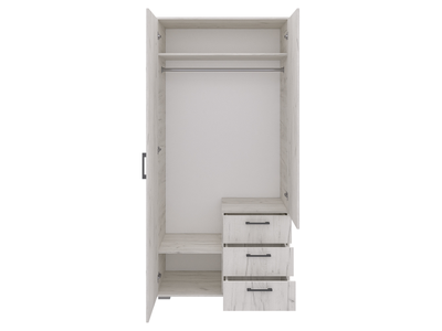 Шон-14 шкаф двухдверный распашной Белый