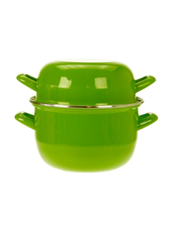 Кастрюля для мидий зеленая 2,8 л, h 17,5cm d 18cm
