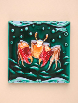 Керамическая плитка "Русские животные" (цветные)