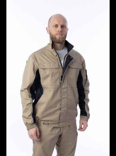 Куртка BRODEKS KS 201 цв. бежевый/чёрный