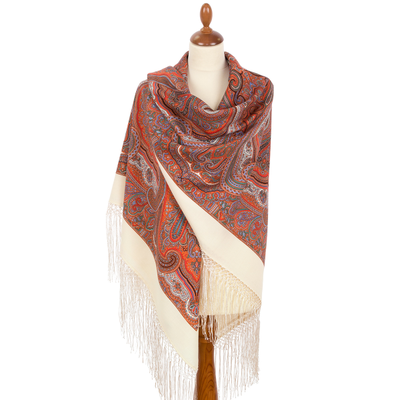 Павловопосадский платок Драгоценная 1292-0