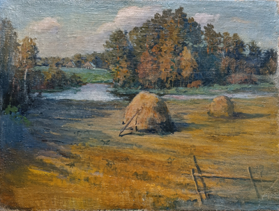 "Берёзовая роща" холст масло Шутов Н.М. 1970-е годы