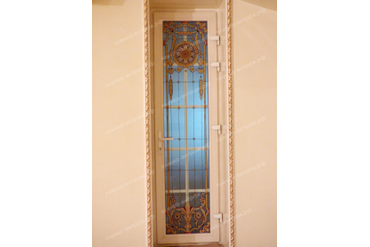 Пленка-витраж на окна для дома в Москве-дверь