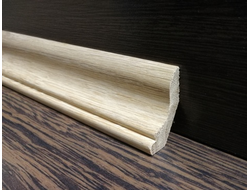 Плинтус ласточкин хвост 55х15(30х48) из массива дуба (экстра)